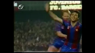 10/04/1991 Cup Winners Cup Semi Final 1st leg BARCELONA v JUVENTUS