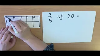 Year 3 and 4 - Finding non-unit fractions - Bar Models and Counters