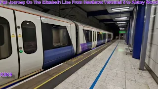 Full Journey On The Elizabeth Line From Heathrow Terminal 5 to Abbey Wood