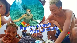 MUKBANG FRESH SEA URCHIN | DISCOVERING UNDER WATER with (tropang aliens) 👽