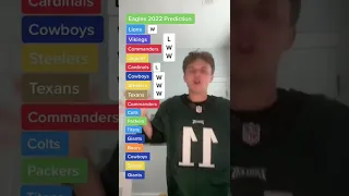 Eagles Schedule Prediction