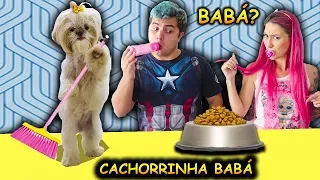 O CACHORRO QUE VIROU BABÁ DOS MALOUCOS POR 1 DIA ( Pretend to play nanny Dog )