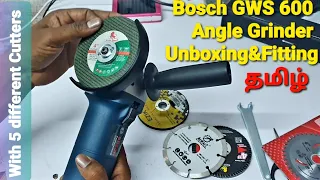 Bosch Angle Grinder Unboxing & Fitting in Tamil With Combo Blades. #TechMarudhu.