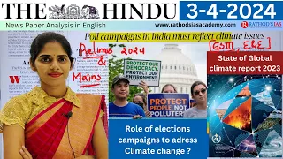 3-4-2024 | The Hindu Newspaper Analysis in English | #upsc #IAS #currentaffairs #editorialanalysis