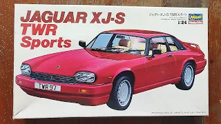 Hasegawa 1/24 Jaguar XJ-S TWR Sports | Plastic Model Kit Unboxing