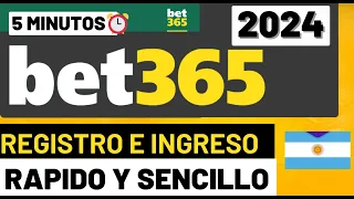 Como registrarme en Bet365 Argentina 2024 • Tutorial completo