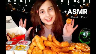 ASMR Итинг ФАСТ-ФУД Креветки🍤🍤 Наггетсы, Картошечка🍟EATING Mukbang🍟SHRIMP