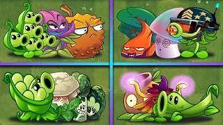 4 Best Peashooter Team + Magic + Defense - Who Will Win? - PvZ 2 Team Plants vs Team Plants