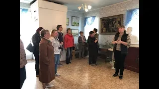 Татьяна Кевва проводит экскурсию "Б.М.Кустодиев и Островский край".