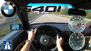 BMW E39 540I 286HP [ V8 SOUND ] POV DRIVE ON GERMAN AUTOBAHN NO LIMIT