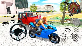 Indian Heavy Driver Simulator - Red Jeep And Bike Driving | Android GamePlay (Indian Driver Game)