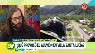 Marcelo Lagos explica qué provocó el aluvión en Santa Lucía | Bienvenidos