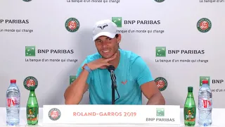 Rafael Nadal Press conference / QF RG 2019