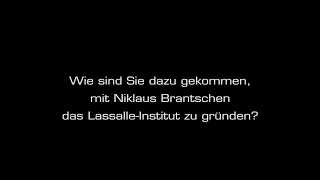 Pia Gyger - Wie sind Sie dazu gekommen, mit Niklaus Brantschen das Lassalle-Institut zu gründen?