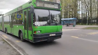 Респект водителю МАЗ 105 №1 и поездка в автобусе АВ 1716, Ул.Криулина-Ул.Белинского