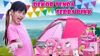 DISTA DEKOR KAMAR PINK DI TENGAH HUTAN😍SATU TENDA PINK SEMUA😍#viralvideos