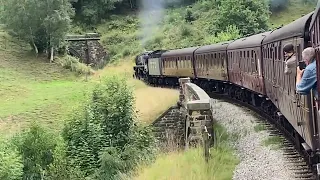 USATC 2-8-0  5820 “ Big Jim” heads into Mytholmes Tunnel KWVR, 29/8/22