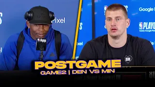 Nuggets/Timberwolves Postgame, Edwards, Jokic, KAT, Coaches Reactions | 2024 WCSF, GM2