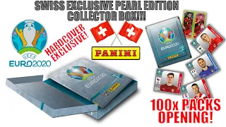 PEARL EDITION ⚽ PANINI EURO 2020 STICKER COLLECTION! ⚽ UK EXCLUSIVE! HARDCOVER & 100x PACK OPENING ⚽