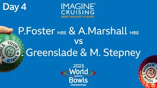 World Indoor Bowls Championship 2023 - P.Foster MBE & A.Marshall MBE vs J.Greenslade & M.Stepney …