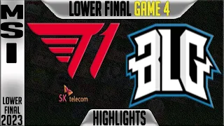 T1 vs BLG Highlights Game 4 | MSI 2023 Brackets Lower Final Day 11 | T1 vs Bilibili G4