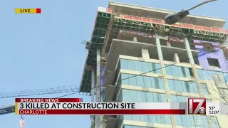 3 dead in scaffolding collapse at NC construction site