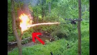 You Can Now Turn Your Drone Into .... A Flamethrower!