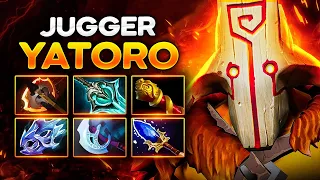 Идеальный Джаггер 7.35C от Яторо (нереальная скорость атаки) — Juggernaut Yatoro Dota 2