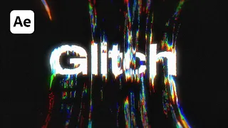 Melting Glitch Typography Tutorial | Text Animation in After Effects