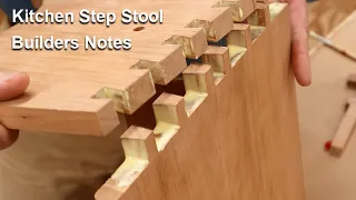 Kitchen Step Stool Builders Notes