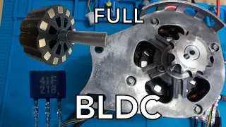 How to convert a Car Alternator into a FULL BLDC Motor with Hall Sensors and Magnets (with VESC)