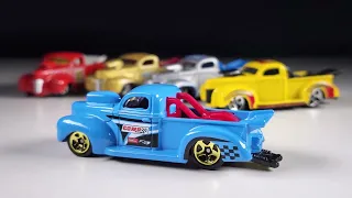 Hot Wheels Mainline Review '40 Ford Pickup | Difference Between the New and Old Casting.