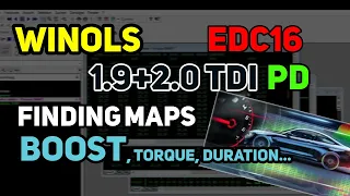 Winols EDC16U1 How To Finding Maps - Boost, Torque, Duration, EGR