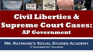 AP Government: Civil Liberties & Supreme Court Cases Review - Topics 3.1 - 3.9 [Ace the Exam]