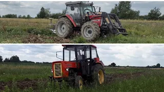 Ciężka orka 6h nowego pola-- Massey Ferguson 3065 S i Ursus C-360 z pługami Unia Grudziądz //Michał/