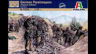 Foucs on Fallschrimjager EP 3. Italeri German Paratroops 1/72 Scale Plastic Soldier Review