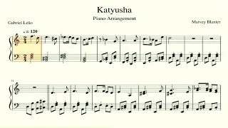 Katyusha Катюша, Piano Sheet Music