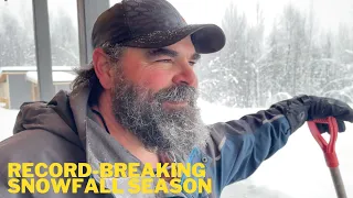 Snow Removal Day on the Homestead | RECORD SNOWFALL [realtime Update]