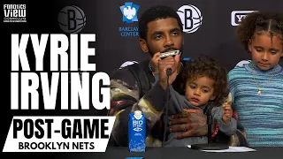 Kyrie Irving's Kids "Steal The Show" During Brooklyn Nets Post-Game Press Conference vs. Toronto 😂