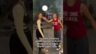 Kaya pala nag react si Kyline Alcantara 😁 #MarielPamintuan #KylineAlcantara #MarielpamintuanIssue