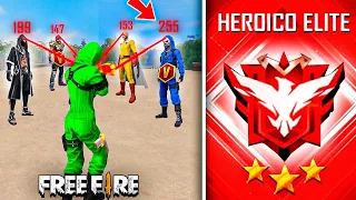 UTILICE HACKS PARA LLEGAR A HEROICO 😳Free Fire