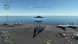 F-14 Aircraft Carrier Landing and Takeoff (MSFS)