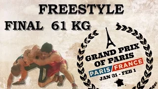 Final - Freestyle Wrestling 61 kg - SADEGHIKOUKA (IRI) vs BIENKOWSKI (POL) - Grand Prix of Paris