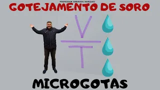 CÁLCULO DE GOTEJAMENTO DE SORO - INFUSÃO EM HORAS (MICROgotas) PARTE II