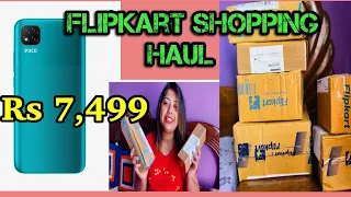 Flipkart Shopping Haul Review|| Mobile under 10000 Poco C3 Unboxing ||