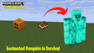 Make Enchanted Pumpkin in #minecraft