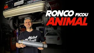 COMO FICOU O RONCO DO ESCORT XR3?? Lançamento dos Novos Abafadores Cilíndricos Metal Horse