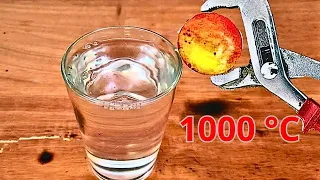 EXPERIMENT Glowing 1000 degree METAL BALL vs Water 💦💦