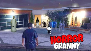 HORROR GRANNY KILLED SHINCHAN IN FRANKLIN HOUSE GTA 5
