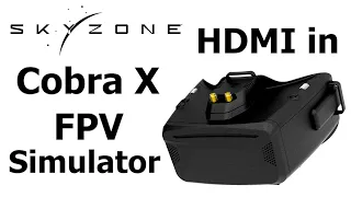 Use FPV Goggles for FPV Simulator | Skyzone Cobra X HDMI Input | In Depth Tutorial